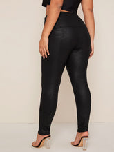 Load image into Gallery viewer, Love God. Store Plus Size Leggings Large Wide Waistband Crocodile Embossed Leggings price
