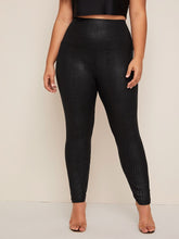 Load image into Gallery viewer, Love God. Store Plus Size Leggings Large Wide Waistband Crocodile Embossed Leggings price
