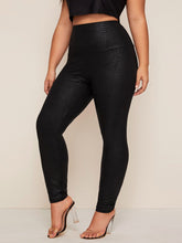 Load image into Gallery viewer, Love God. Store Plus Size Leggings Large Wide Waistband Crocodile Embossed Leggings price
