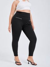 Load image into Gallery viewer, Love God. Store Plus Size Leggings Large Zip Detail Leggings price
