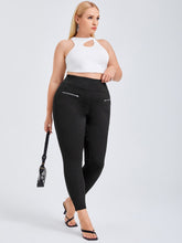 Load image into Gallery viewer, Love God. Store Plus Size Leggings Large Zip Detail Leggings price
