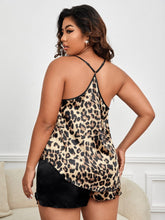 Charger l&#39;image dans la galerie, Love God. Store Plus Size Pajama Sets Plus Leopard Print Halter Neck Satin PJ Set price
