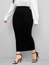 Charger l&#39;image dans la galerie, Love God. Store Plus Size Skirts Black / 0XL Large Solid High Waist Skirt price
