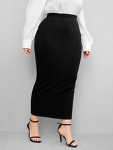 Charger l&#39;image dans la galerie, Love God. Store Plus Size Skirts Large Solid High Waist Skirt price
