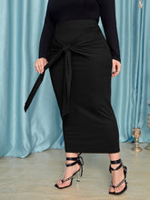 Charger l&#39;image dans la galerie, Love God. Store Plus Size Skirts Plus Tie Front Pencil Skirt price
