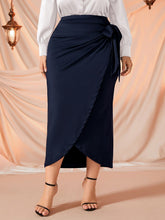 Charger l&#39;image dans la galerie, Love God. Store Plus Size Skirts Plus Tie Side Wrap Skirt price
