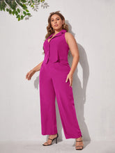 Charger l&#39;image dans la galerie, Love God. Store Plus Size Suit Sets Large Vest Blazer Wide Leg Pants Suit Set price
