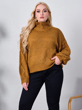 Lade das Bild in den Galerie-Viewer, Love God. Store Plus Size Sweaters 0XL Plus High Neck Drop Shoulder Sweater price
