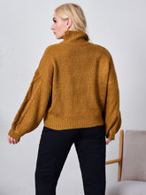 Lade das Bild in den Galerie-Viewer, Love God. Store Plus Size Sweaters 0XL Plus High Neck Drop Shoulder Sweater price
