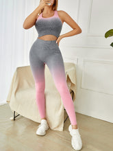 Cargar imagen en el visor de la galería, Love God. Store Women Active Sets Seamless Ombre Bra Leggings Sports Set price
