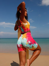 Cargar imagen en el visor de la galería, Love God. Store Women Active Sets Seamless Tie Dye Scrunch Butt Sports Set price
