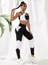 Charger l&#39;image dans la galerie, Love God. Store Women Active Sets Two Tone Wide Waistband Sports Set price
