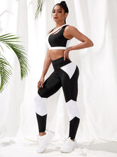 Charger l&#39;image dans la galerie, Love God. Store Women Active Sets Two Tone Wide Waistband Sports Set price
