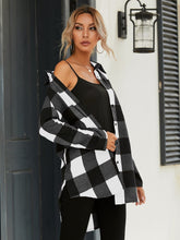 Lade das Bild in den Galerie-Viewer, Love God. Store Women Blouses Gingham Print Button Front High Low Hem Blouse price
