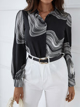 Charger l&#39;image dans la galerie, Love God. Store Women Blouses Graphic Print Puff Sleeve Shirt price
