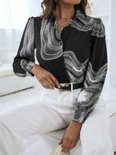 Charger l&#39;image dans la galerie, Love God. Store Women Blouses Graphic Print Puff Sleeve Shirt price
