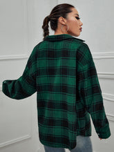 Charger l&#39;image dans la galerie, Love God. Store Women Blouses Plaid Drop Shoulder Shirt price
