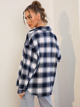 Charger l&#39;image dans la galerie, Love God. Store Women Blouses Plaid Drop Shoulder Shirt price
