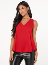 Charger l&#39;image dans la galerie, Love God. Store Women Blouses Red-2 / XS evolu V neck Solid Top price
