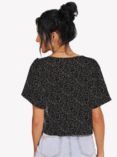 Charger l&#39;image dans la galerie, Love God. Store Women Blouses Speckled Print Button Loop Top price
