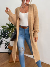 Charger l&#39;image dans la galerie, Love God. Store Women Cardigans Camel / XS Double Pocket Drop Shoulder Duster Cardigan price
