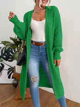 Charger l&#39;image dans la galerie, Love God. Store Women Cardigans Green / S-4 Double Pocket Drop Shoulder Duster Cardigan price
