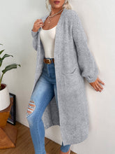 Charger l&#39;image dans la galerie, Love God. Store Women Cardigans Light Grey / S-4 Double Pocket Drop Shoulder Duster Cardigan price
