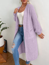 Charger l&#39;image dans la galerie, Love God. Store Women Cardigans Lilac Purple / S-4 Double Pocket Drop Shoulder Duster Cardigan price
