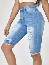 Lade das Bild in den Galerie-Viewer, Love God. Store Women Denim Shorts Light Wash / XS Raw Hem Light Washed Denim Shorts price
