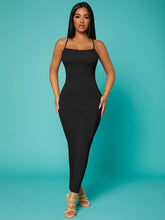 Load image into Gallery viewer, Love God. Store Women Dresses Black / XS SXY Solid Criss cross Backless Bodycon Dress price
