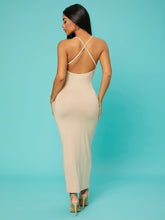 Load image into Gallery viewer, Love God. Store Women Dresses SXY Solid Criss cross Backless Bodycon Dress price
