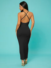 Load image into Gallery viewer, Love God. Store Women Dresses SXY Solid Criss cross Backless Bodycon Dress price
