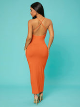 Load image into Gallery viewer, Love God. Store Women Dresses SXY Solid Criss cross Backless Bodycon Dress price
