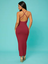 Load image into Gallery viewer, Love God. Store Women Dresses SXY Solid Criss cross Backless Bodycon Dress price
