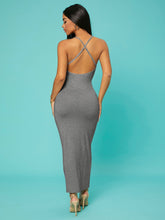 Load image into Gallery viewer, Love God. Store Women Dresses SXY Solid Criss cross Backless Bodycon Dress price
