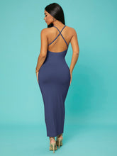 Load image into Gallery viewer, Love God. Store Women Dresses SXY Solid Criss cross Backless Bodycon Dress price
