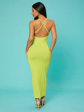 Load image into Gallery viewer, Love God. Store Women Dresses SXY Solid Criss cross Backless Bodycon Dress price
