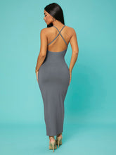 Load image into Gallery viewer, Love God. Store Women Dresses SXY Solid Criss cross Backless Bodycon Dress price
