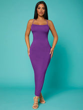 Load image into Gallery viewer, Love God. Store Women Dresses Violet Purple / XS SXY Solid Criss cross Backless Bodycon Dress price
