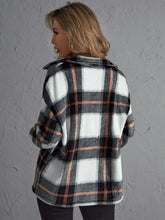 Lade das Bild in den Galerie-Viewer, Love God. Store Women Jackets Plaid Print Drop Shoulder Jacket price
