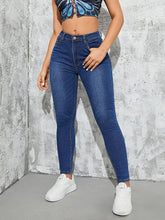 Charger l&#39;image dans la galerie, Love God. Store Women Jeans Dark Wash-2 / XS High Stretch Skinny Jeans price
