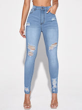 Cargar imagen en el visor de la galería, Love God. Store Women Jeans High Waist Ripped Skinny Jeans price
