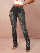 Charger l&#39;image dans la galerie, Love God. Store Women Jeans High Waisted Graphic Ripped Jeans price
