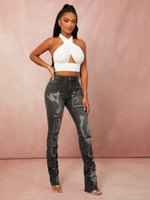 Charger l&#39;image dans la galerie, Love God. Store Women Jeans High Waisted Graphic Ripped Jeans price
