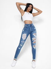 Charger l&#39;image dans la galerie, Love God. Store Women Jeans Ripped Frayed Slant Pocket Skinny Jeans price
