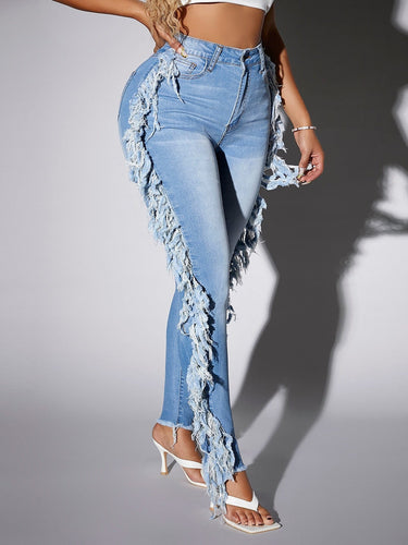 Love God. Store Women Jeans SXY Fringe Trim Skinny Jeans price