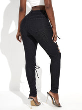 Charger l&#39;image dans la galerie, Love God. Store Women Jeans SXY Lace Up Panel Skinny Jeans price
