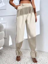 Charger l&#39;image dans la galerie, Love God. Store Women Pants High Waist Knot Hem Pants price
