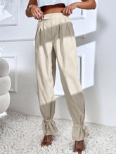 Charger l&#39;image dans la galerie, Love God. Store Women Pants High Waist Knot Hem Pants price
