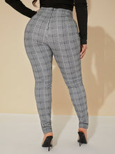 Lade das Bild in den Galerie-Viewer, Love God. Store Women Pants SXY High Waist Glen Plaid Belted Pants price
